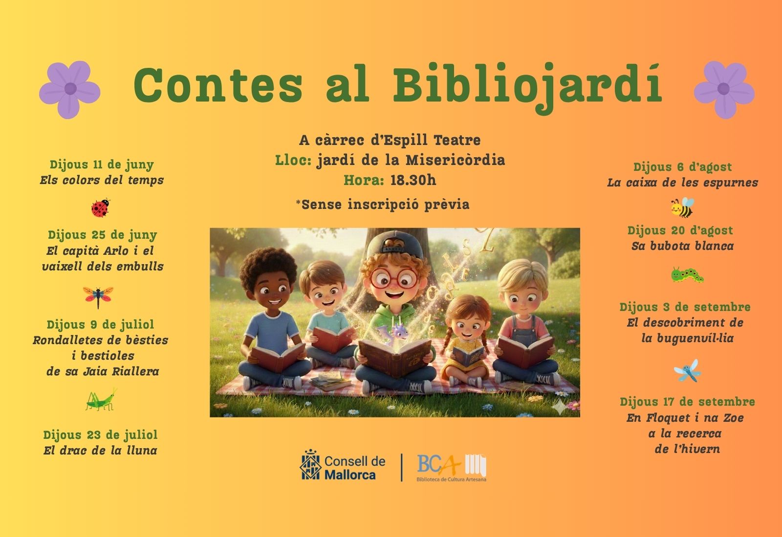 Contes al Bibliojardí 2026