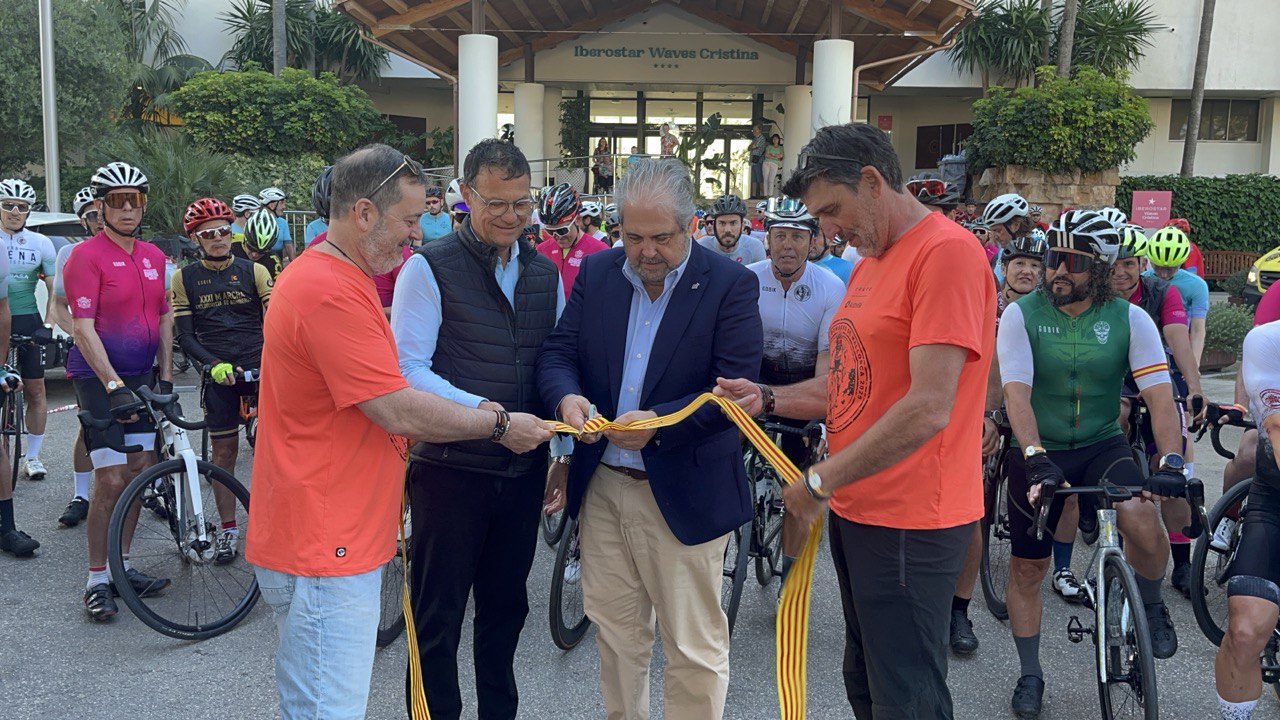 Inicio de la marcha cicloturísitca Bomberos de Mallorca 2025.