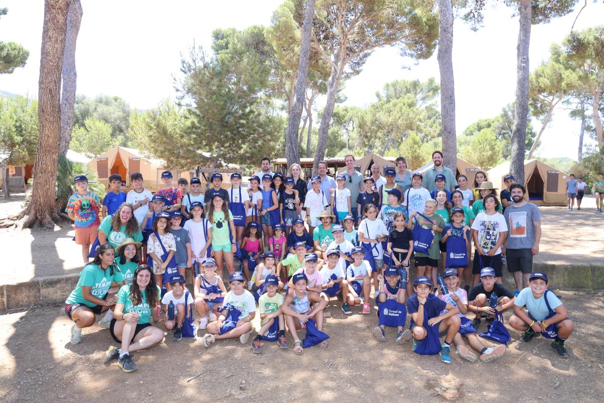 Campaments d'estiu a la Victòria del Consell de Mallorca.