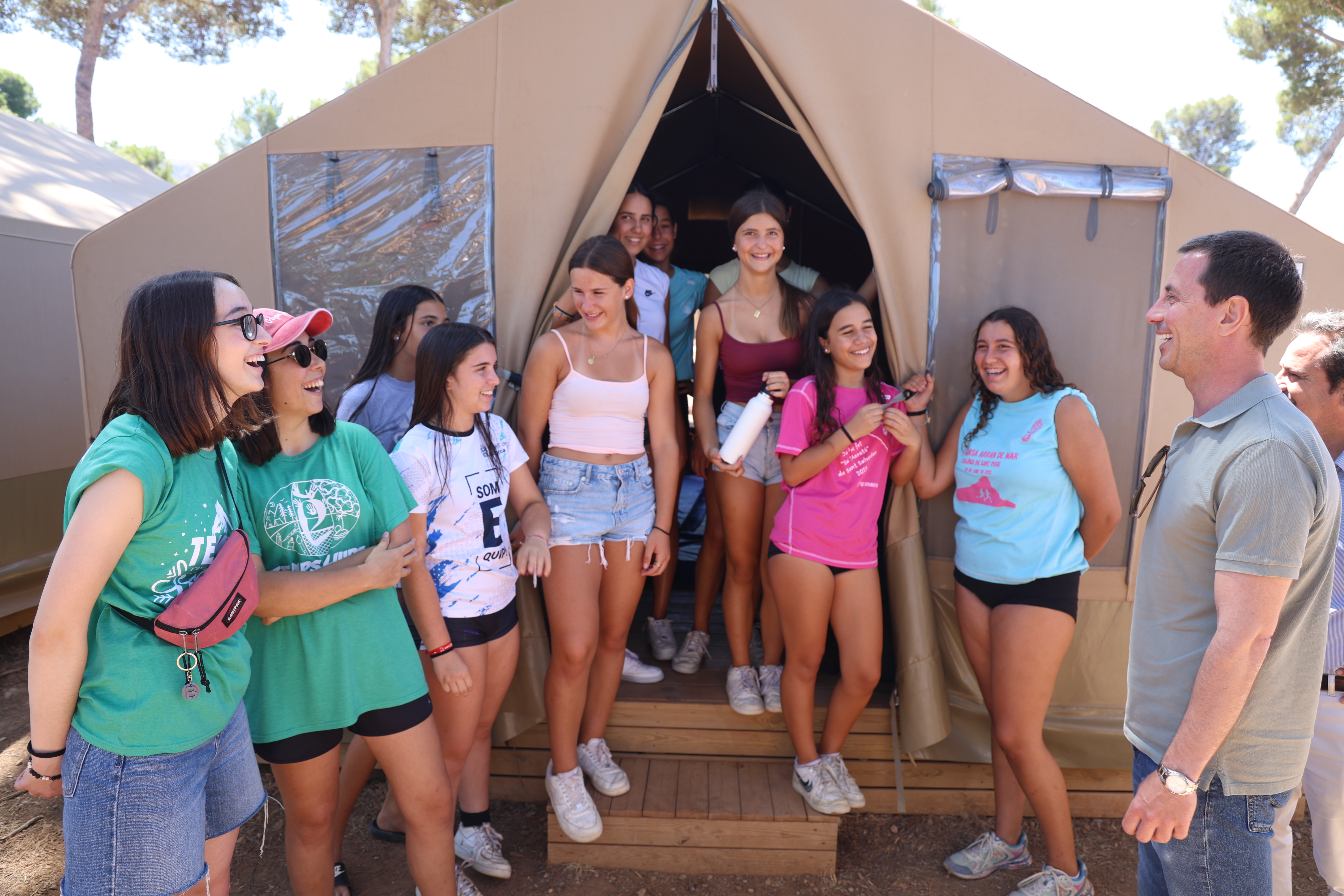 Campaments d'estiu a la Victòria del Consell de Mallorca.