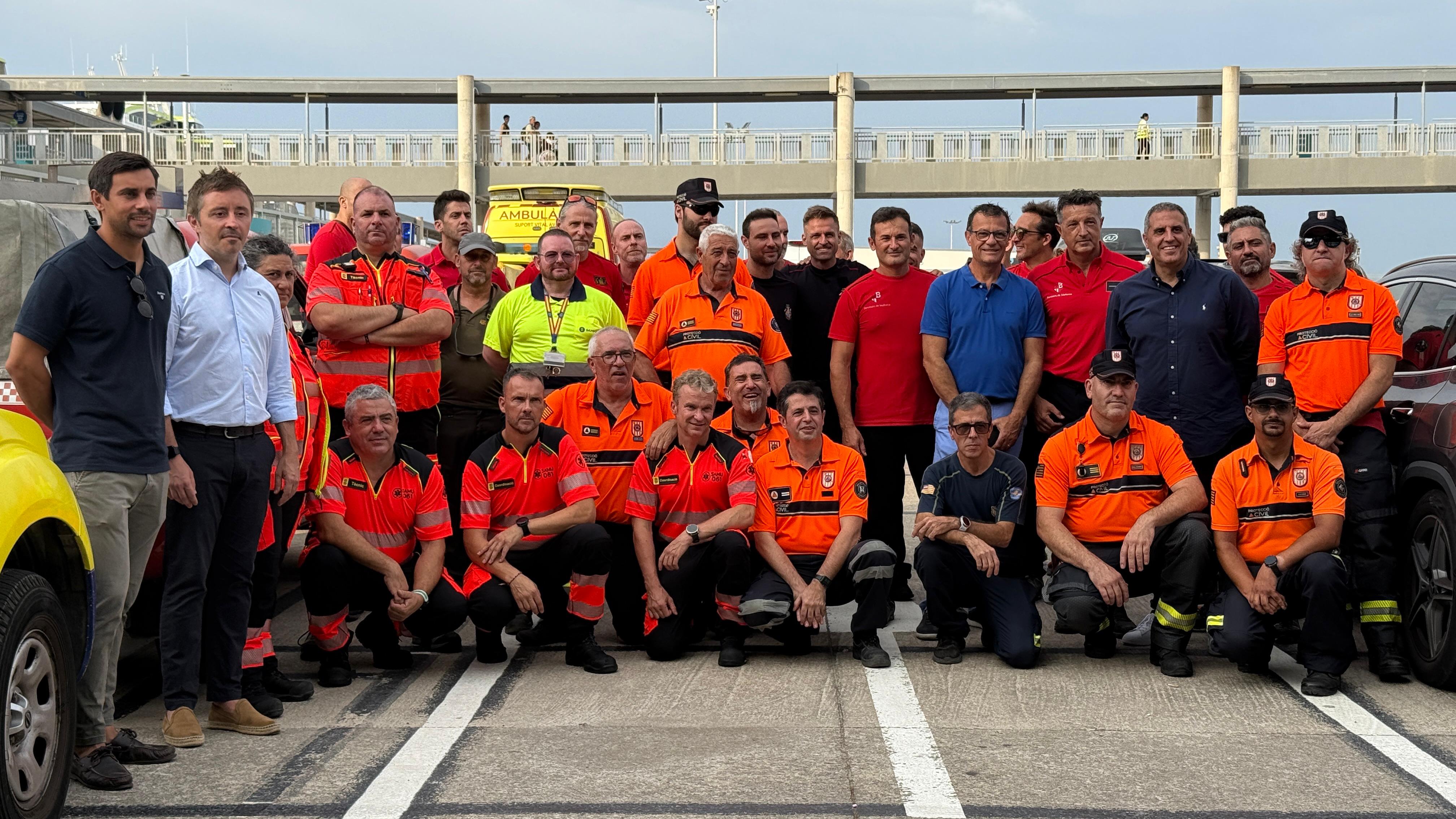Els Bombers de Mallorca voluntaris amb el dispositiu d’ajuda que el Govern de les Illes Balears desplaçarà a Castella i Lleó.