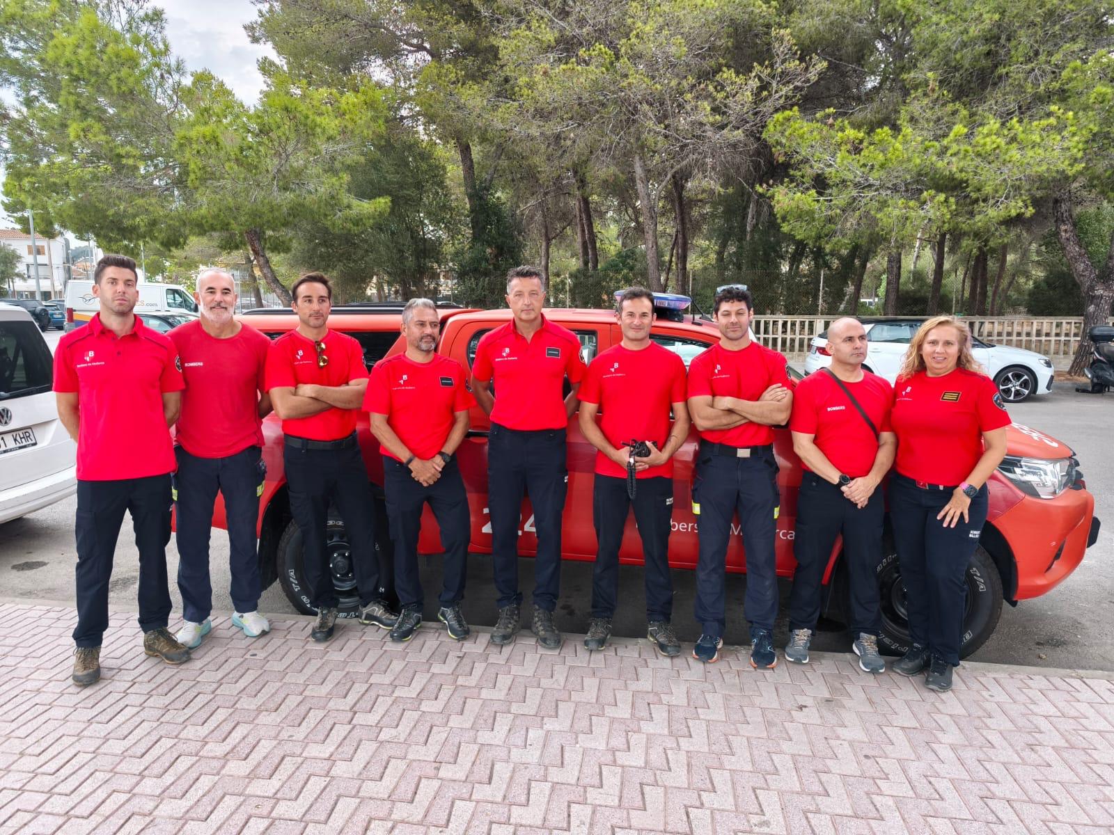Els Bombers de Mallorca voluntaris que es desplaçaran a Castella i Lleó amb el dispositiu d’ajuda que el Govern de les Illes Balears.