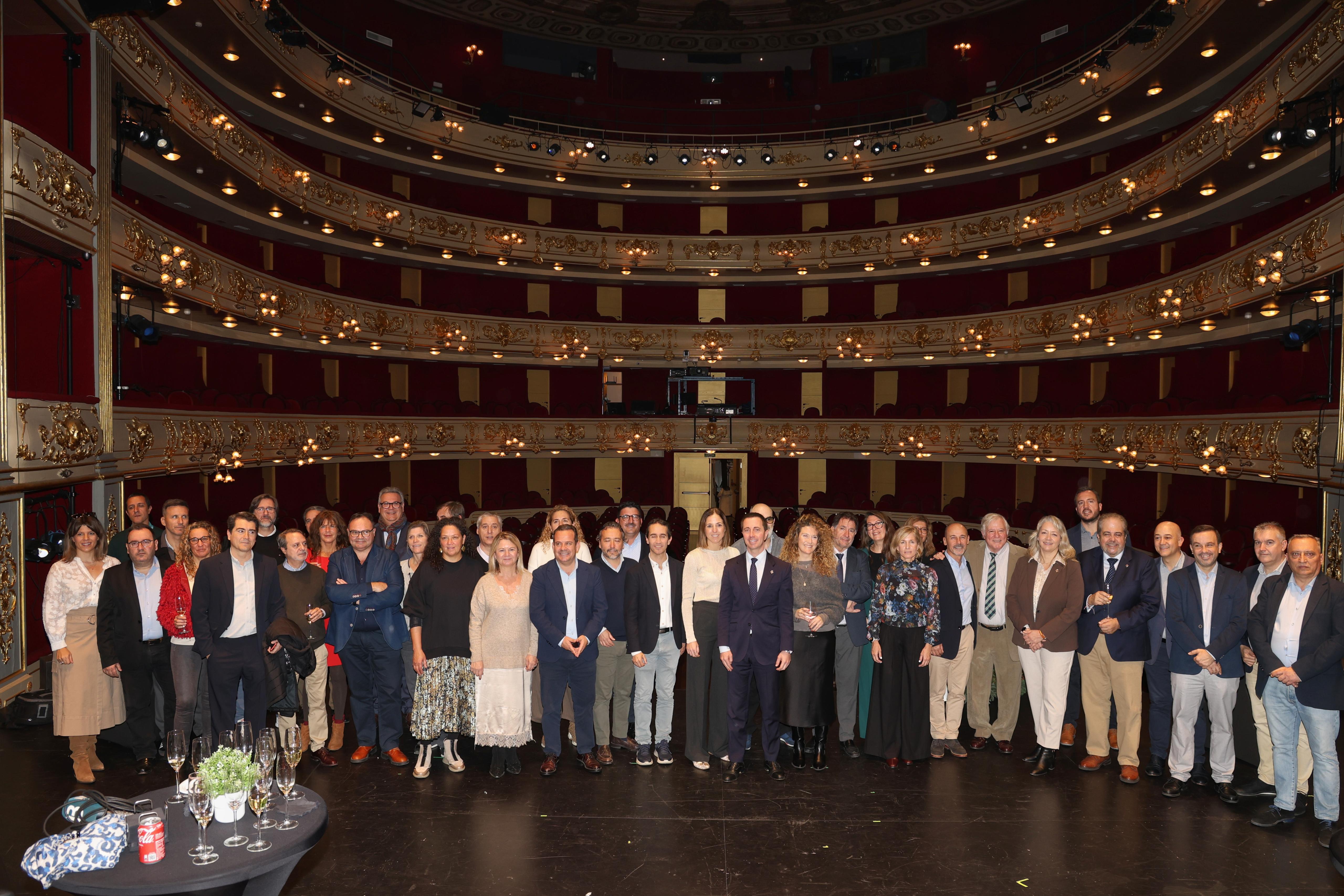 Copa de Navidad con los medios de comunicación.