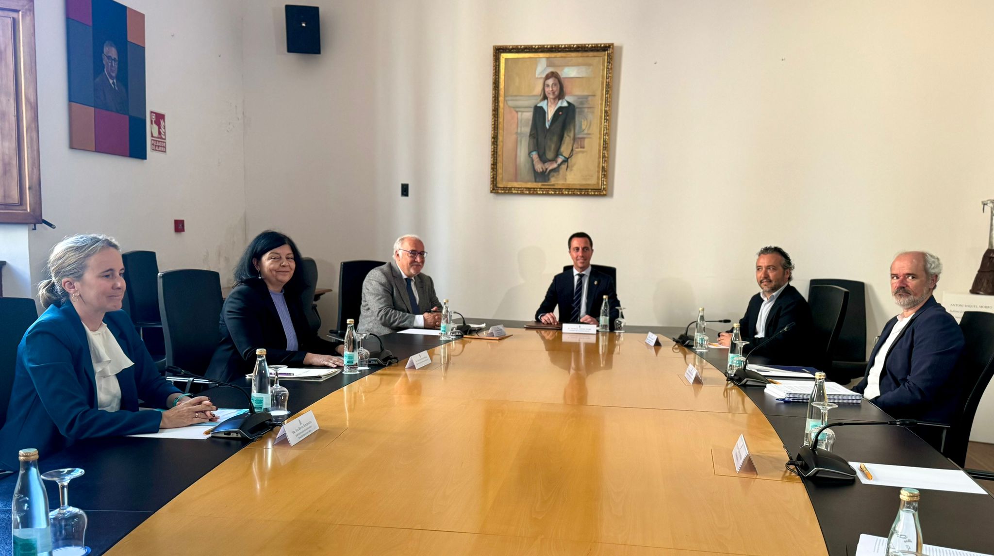 Imatge de la reunió entre Consell de Mallorca i DGT.