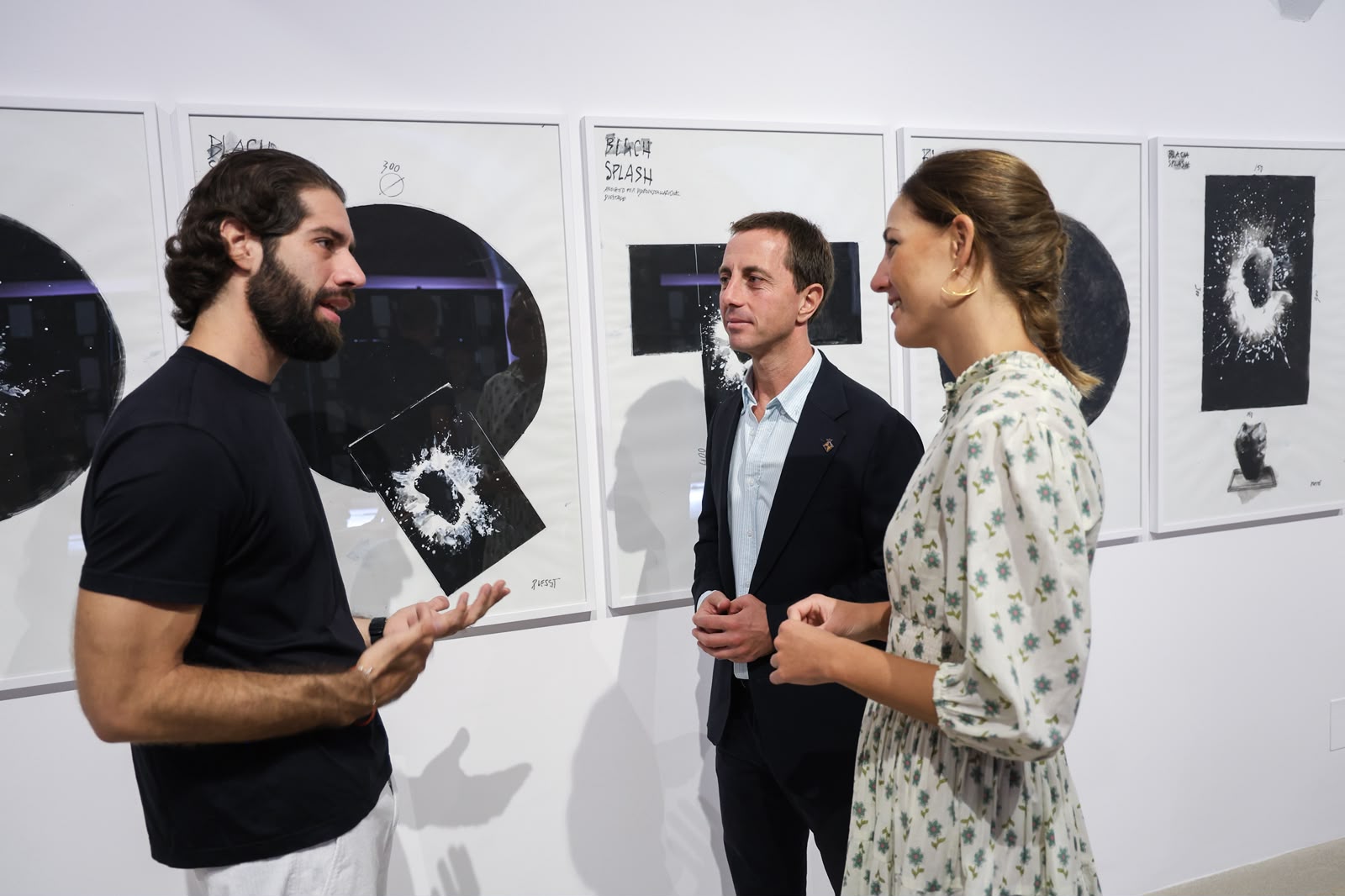 Presentació del projecte de Fabrizio Plessi, «Digital Splash» al Museu de Mallorca.
