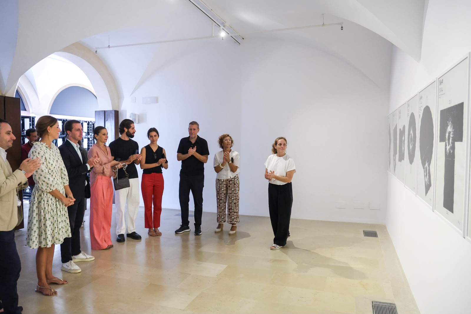 Presentació del projecte de Fabrizio Plessi, «Digital Splash» al Museu de Mallorca.