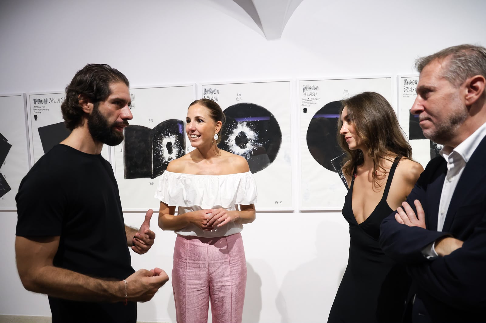 Inauguració de l'exposició «Digital Splash», de Fabrizio Plessi al Museu de Mallorca.
