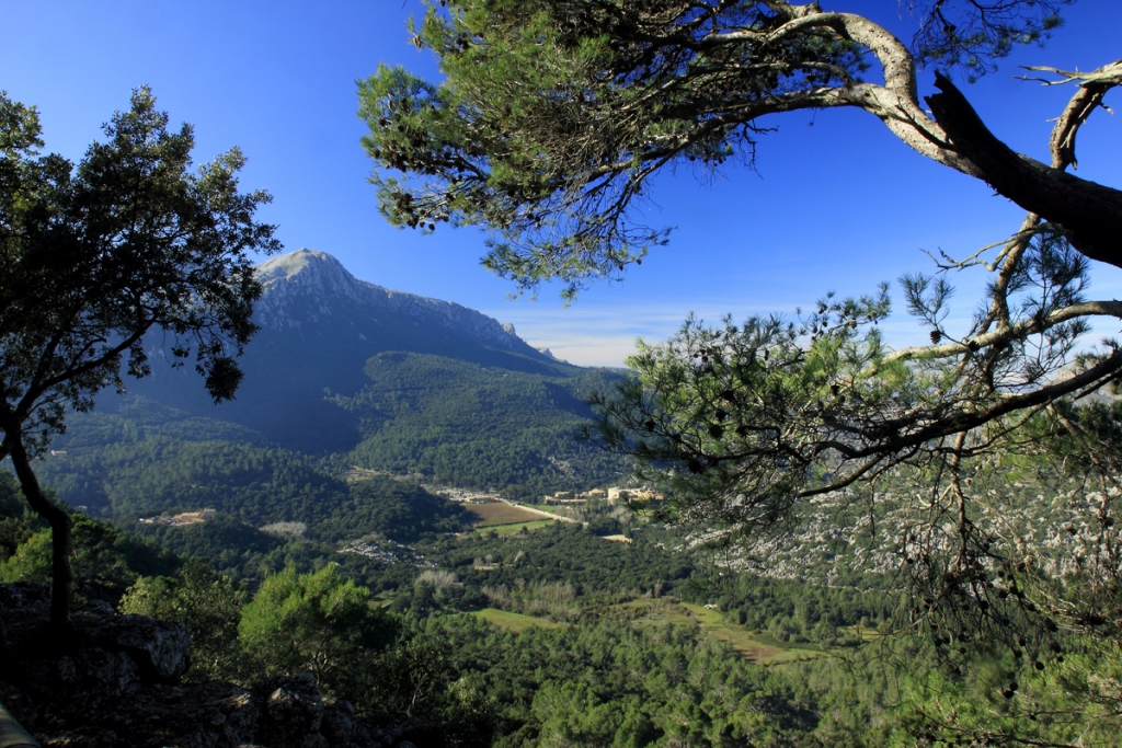 Panorama sur la vallée de Lluc